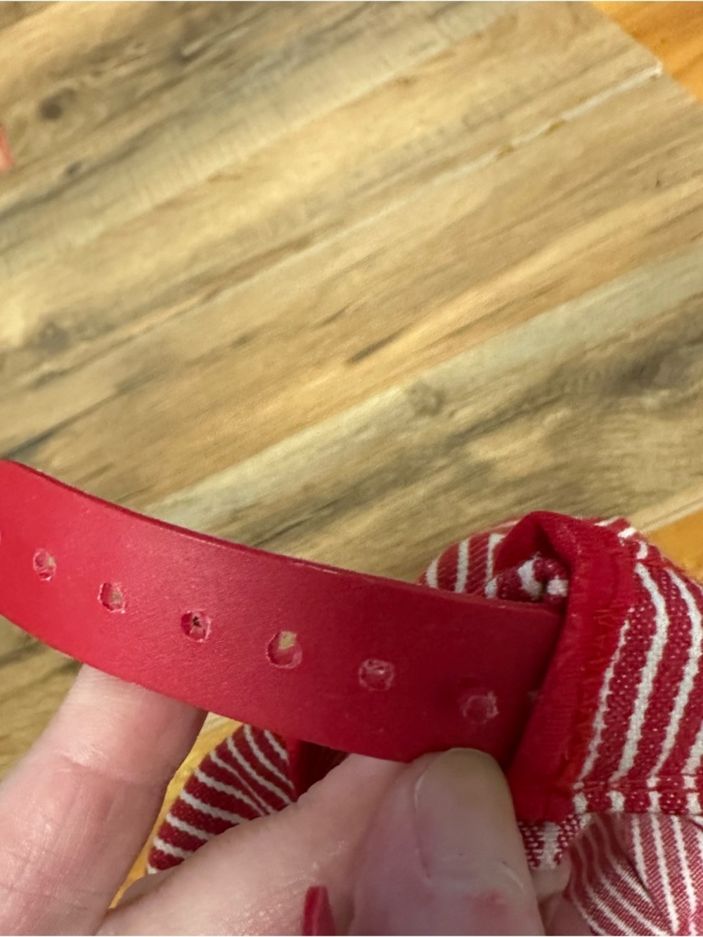 Vtg OshKosh B'Gosh Hat Striped Railroad Conductor Train Snapback Cap Red YOUTH - Picture 4 of 6